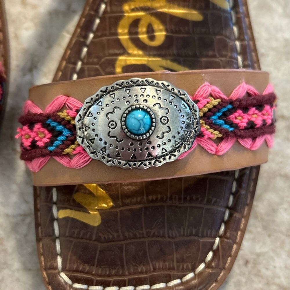Sam Edelman Women's Hardyn Southwest Sandal Size  9 - Picture 3 of 7